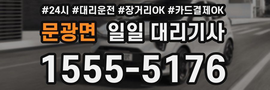 문광면 일일 대리기사