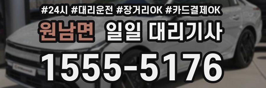 원남면 일일 대리기사