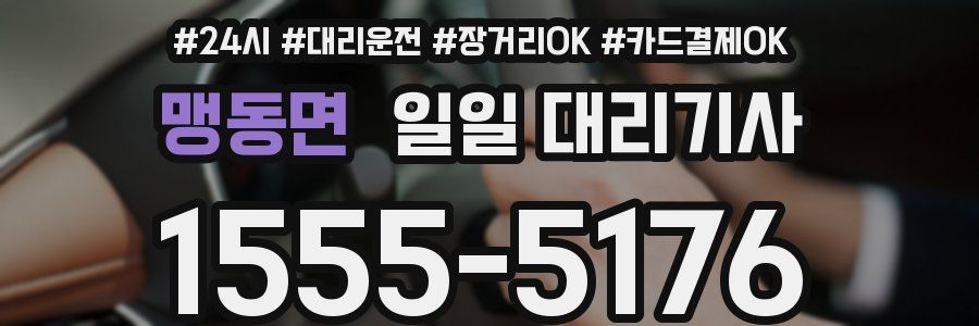 맹동면 일일 대리기사