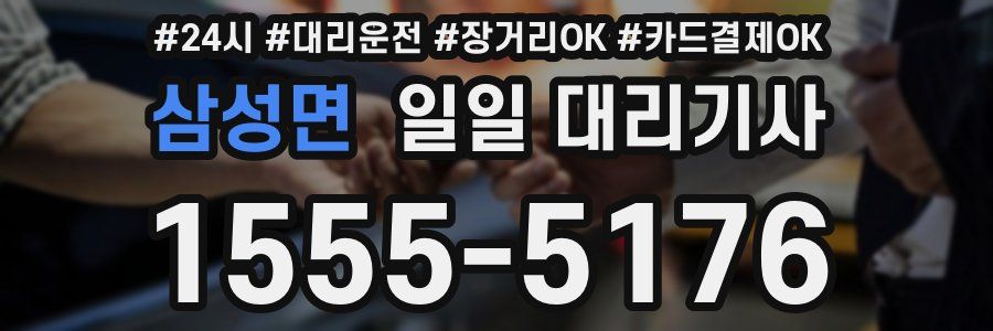 삼성면 일일 대리기사