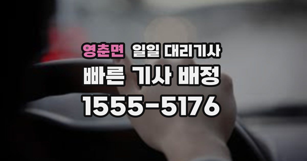 영춘면 일일 대리기사