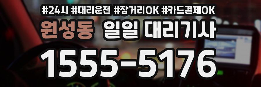 원성동 일일 대리기사