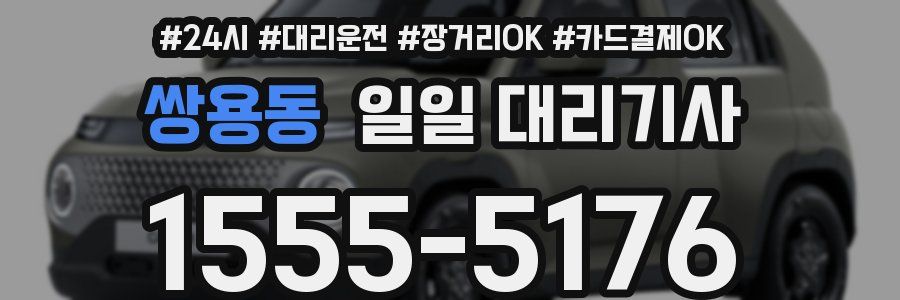 쌍용동 일일 대리기사