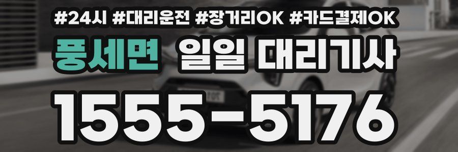 풍세면 일일 대리기사