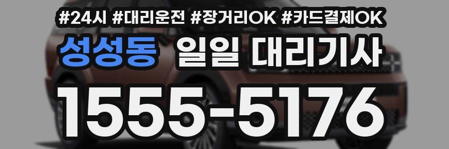 성성동 일일 대리기사