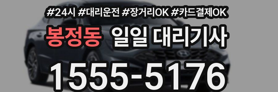 봉정동 일일 대리기사