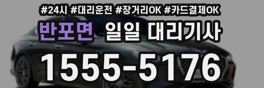 반포면 일일 대리기사