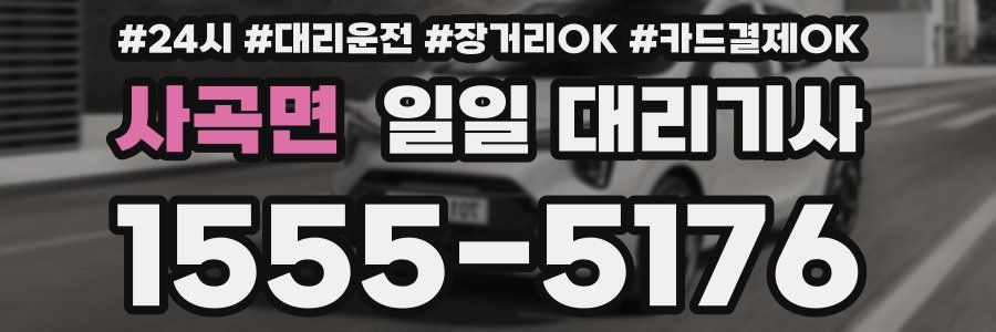 사곡면 일일 대리기사