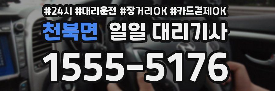 천북면 일일 대리기사