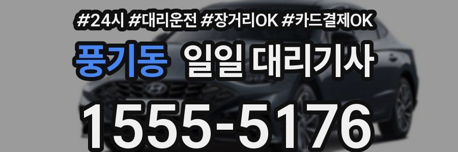 풍기동 일일 대리기사