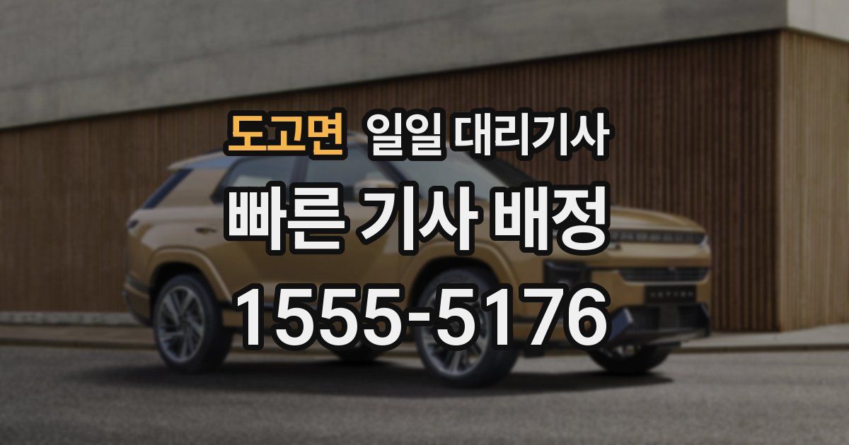 도고면 일일 대리기사