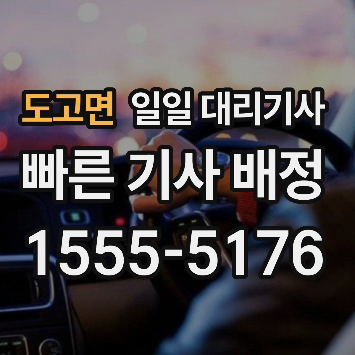 도고면 일일 대리기사