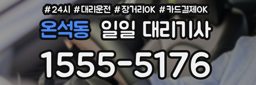 온석동 일일 대리기사