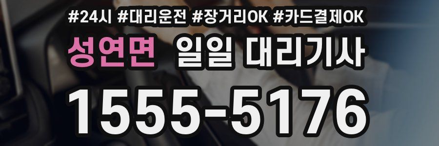 성연면 일일 대리기사