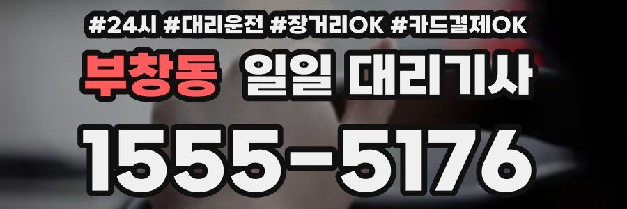 부창동 일일 대리기사