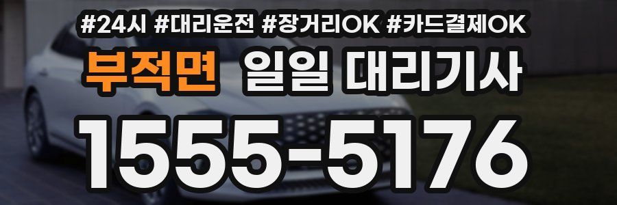 부적면 일일 대리기사