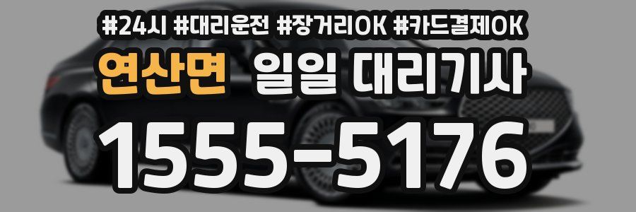 연산면 일일 대리기사