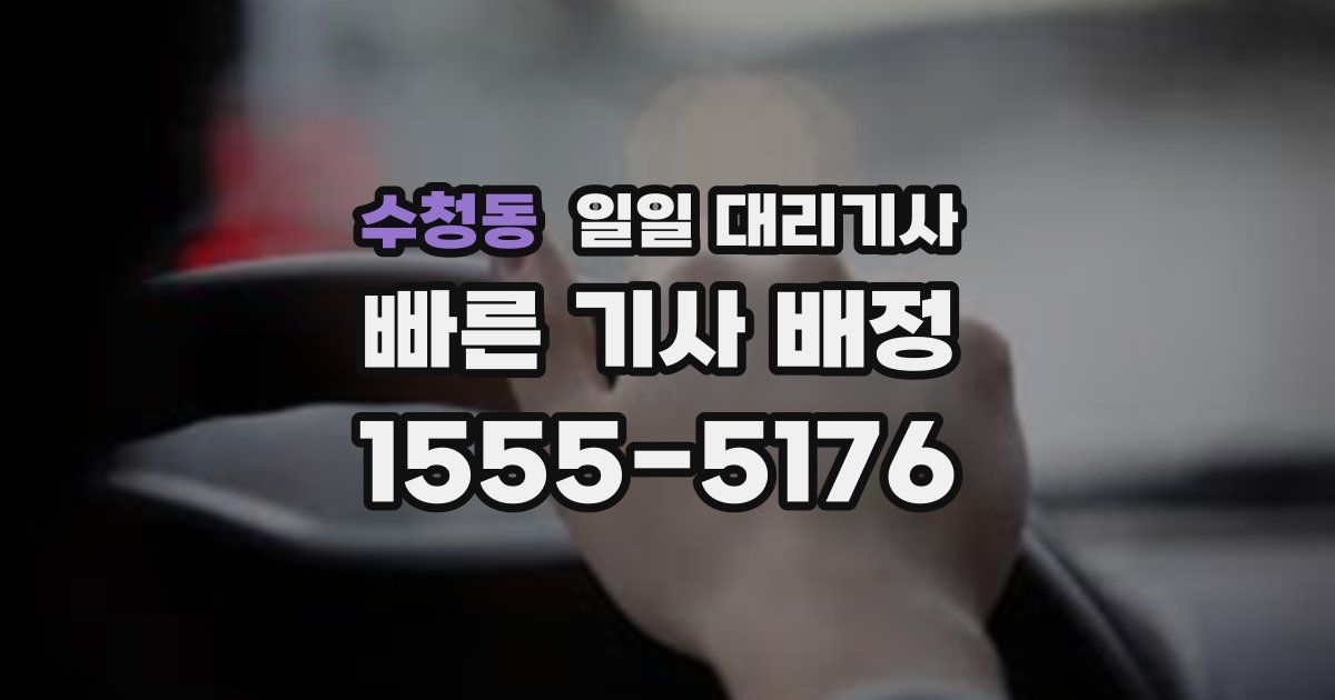 수청동 일일 대리기사