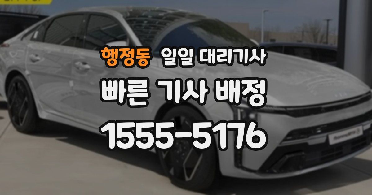 행정동 일일 대리기사