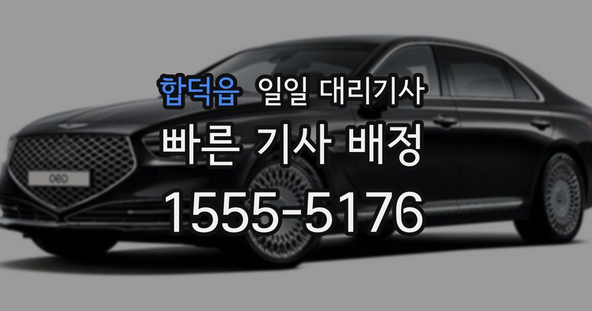 합덕읍 일일 대리기사