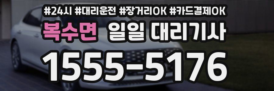 복수면 일일 대리기사