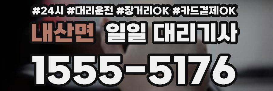 내산면 일일 대리기사
