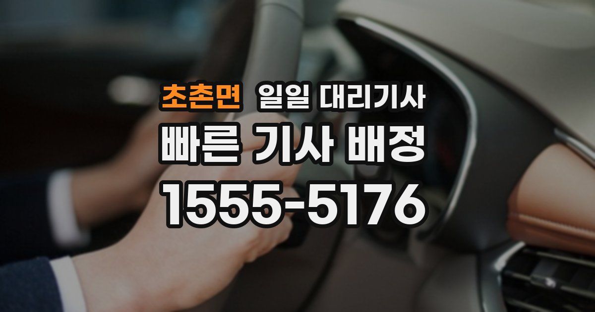 초촌면 일일 대리기사