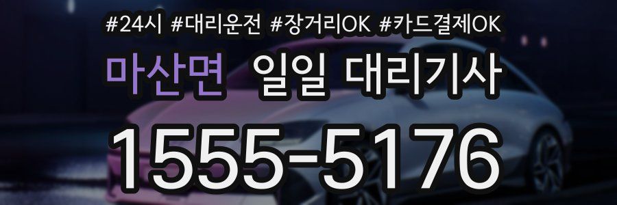 마산면 일일 대리기사
