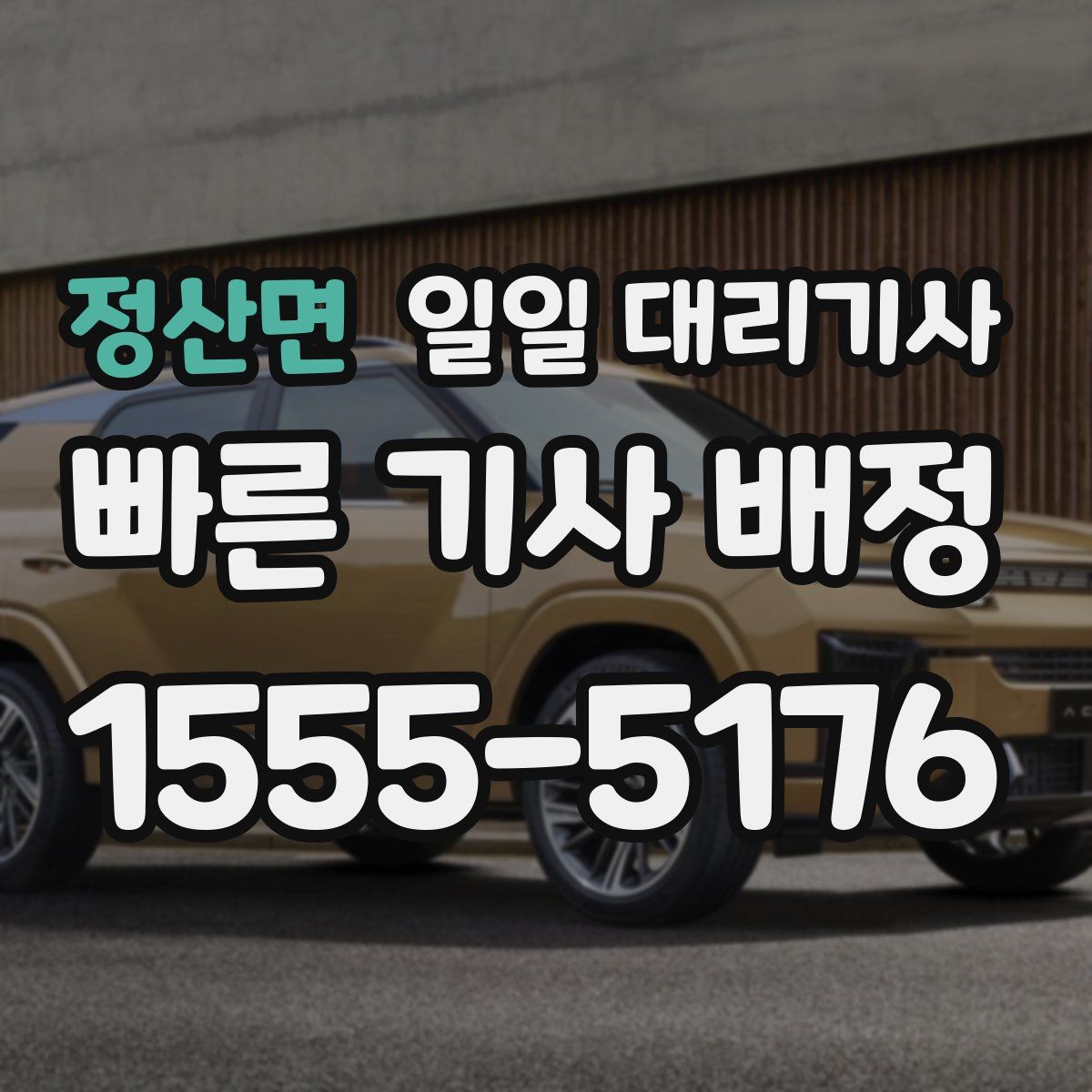 정산면 일일 대리기사