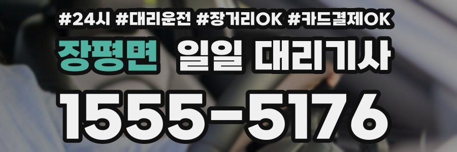 장평면 일일 대리기사