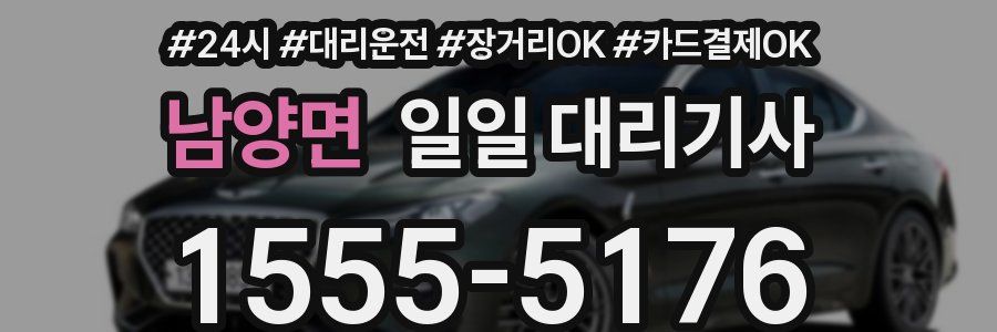 남양면 일일 대리기사