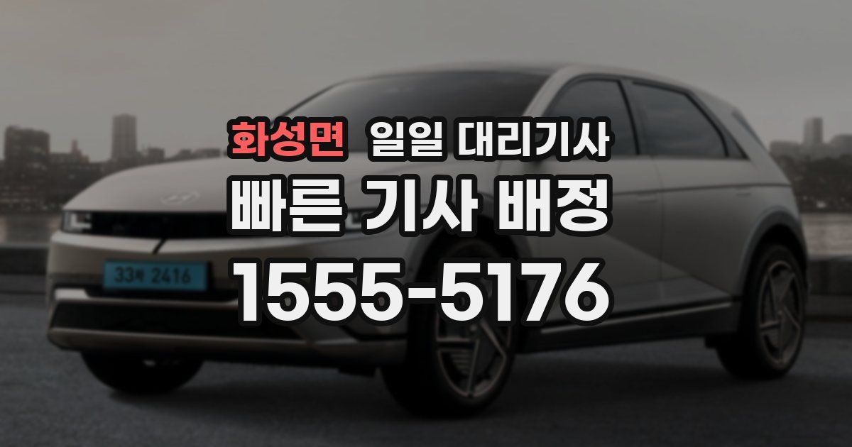 화성면 일일 대리기사