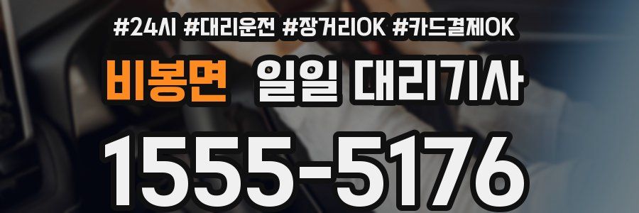 비봉면 일일 대리기사