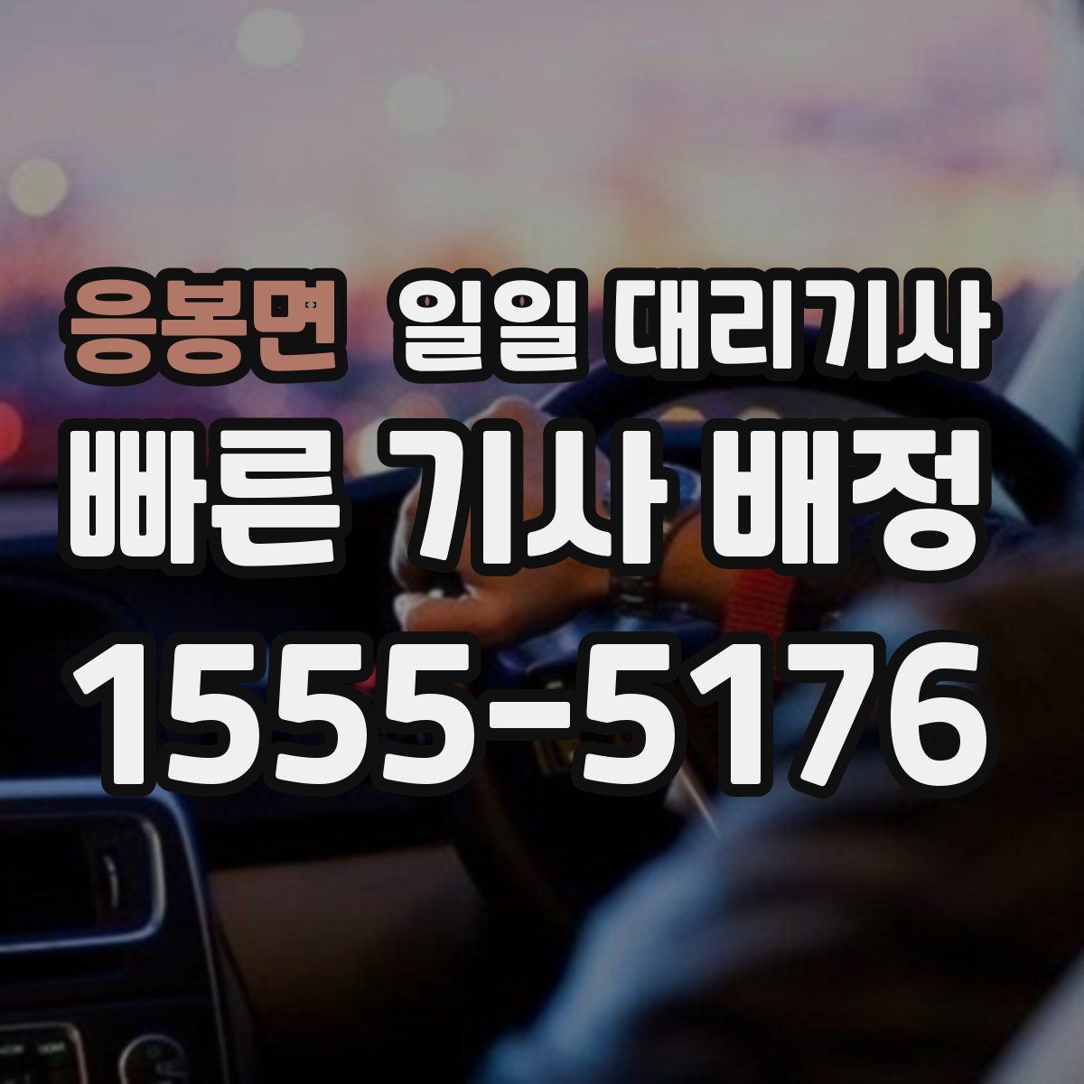응봉면 일일 대리기사