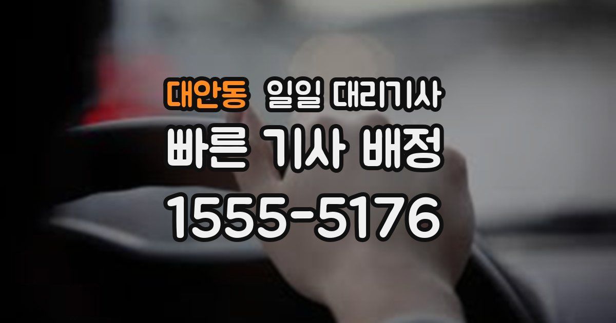 대안동 일일 대리기사