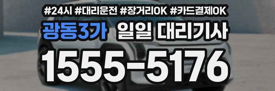 광동3가 일일 대리기사