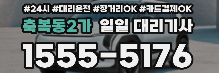 축복동2가 일일 대리기사