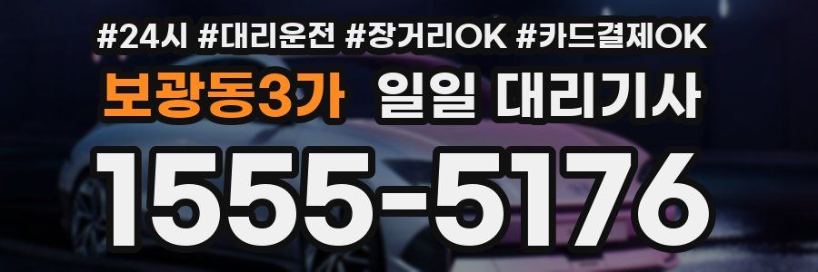 보광동3가 일일 대리기사