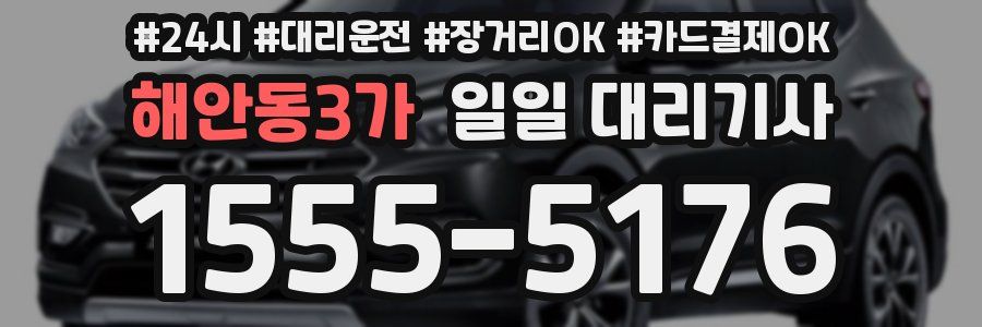해안동3가 일일 대리기사