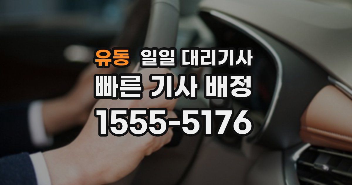 유동 일일 대리기사
