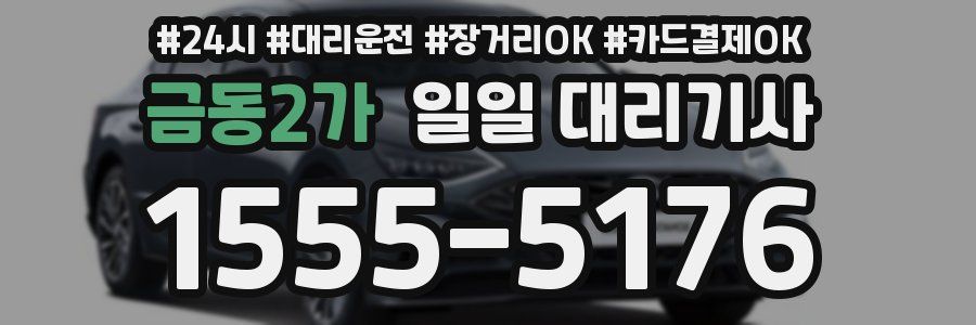 금동2가 일일 대리기사