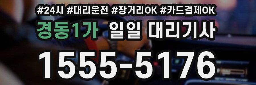 경동1가 일일 대리기사