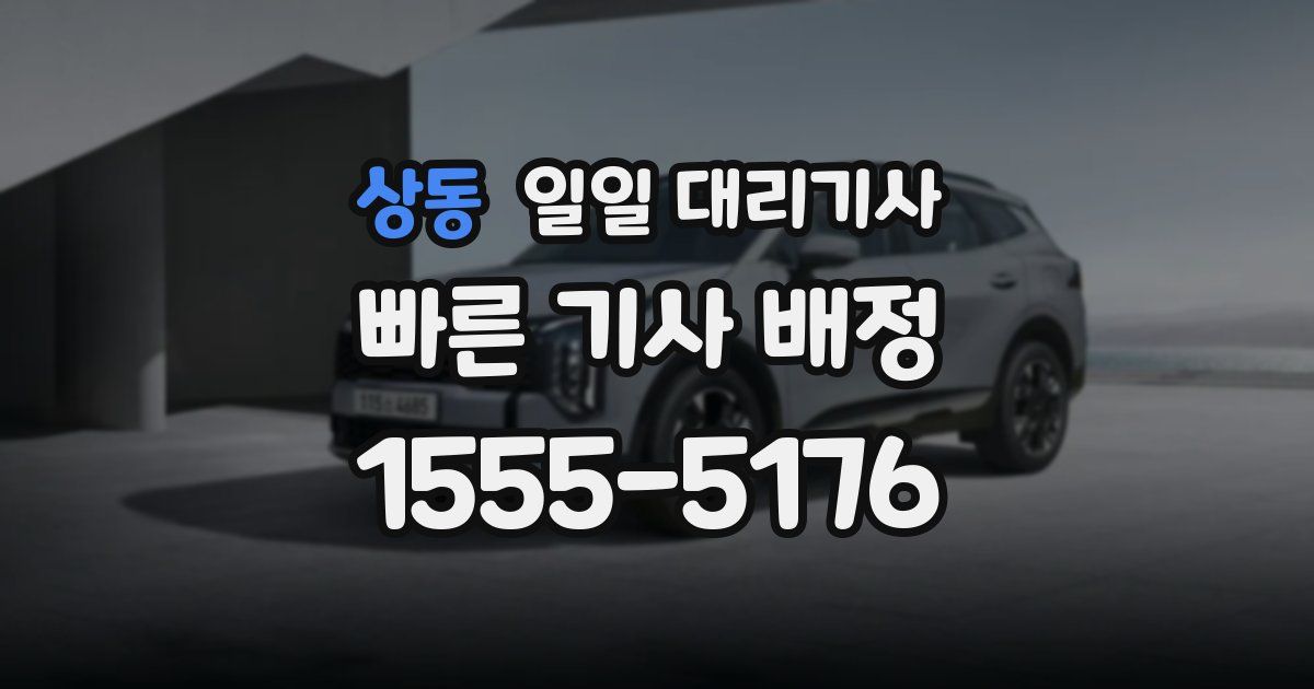 상동 일일 대리기사
