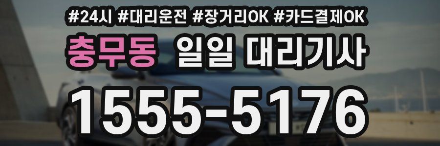 충무동 일일 대리기사