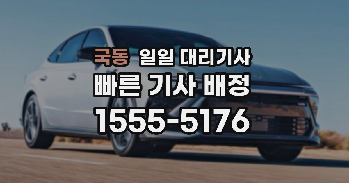 국동 일일 대리기사
