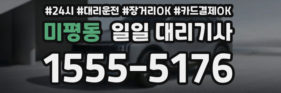 미평동 일일 대리기사