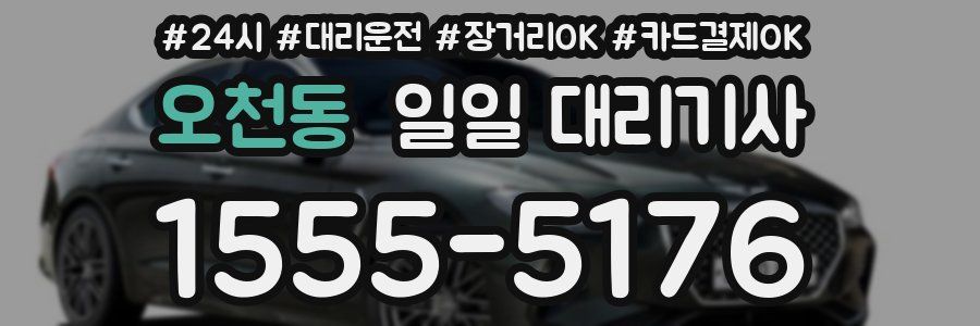 오천동 일일 대리기사