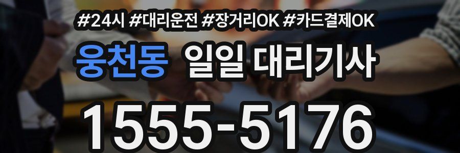 웅천동 일일 대리기사