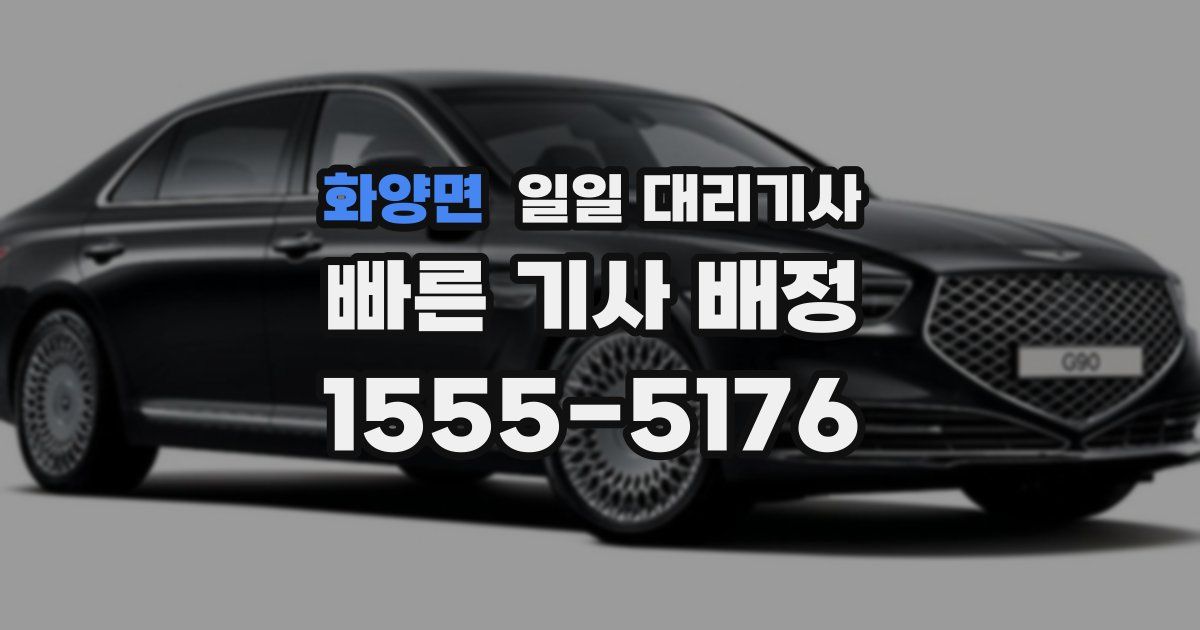 화양면 일일 대리기사