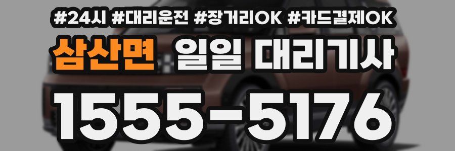 삼산면 일일 대리기사